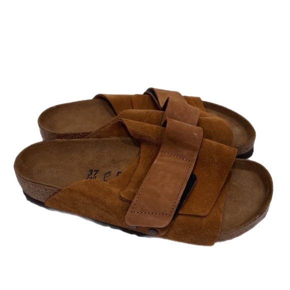 Birkenstock Kyoto Nubuck Suede Slide Sandal - Picture 6 of 10